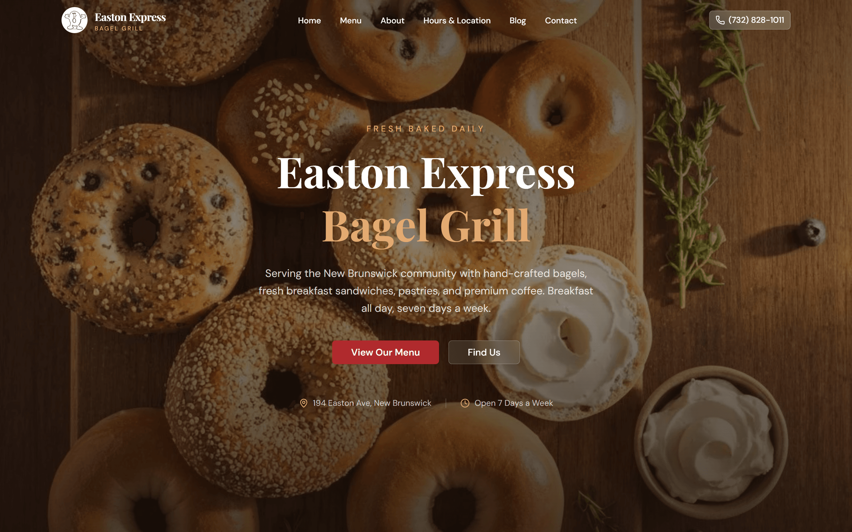 Easton Bagels screenshot
